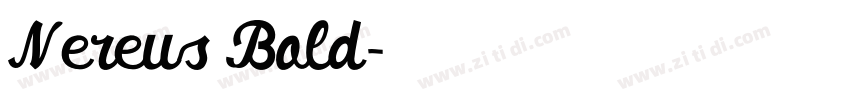 Nereus Bold字体转换